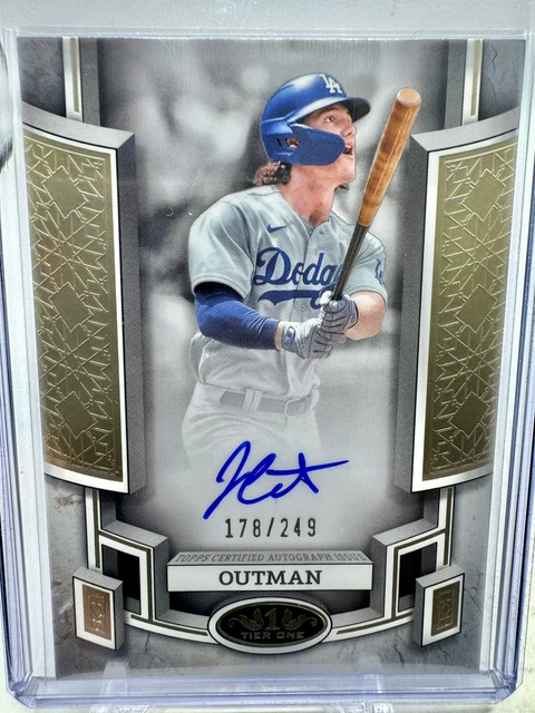 Topps Baseball Autographe année 2017 Jharel Cotton carte numérotée 327