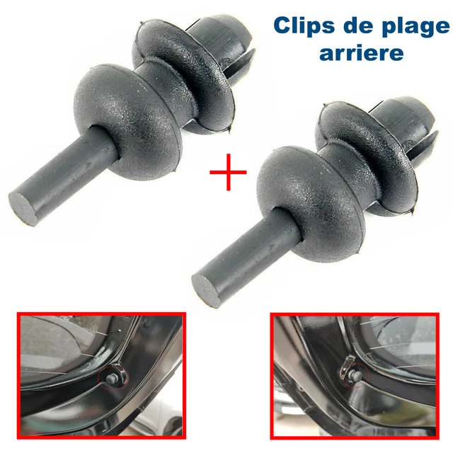 Clip Para Fijar La Placa Trasera De Coche - Compatible Con Peugeot, Citroën, DS Y Opel (106, 205, 206, 207, 208, 307, 308, C3, C4 Cactus, Corsa F Y Más)