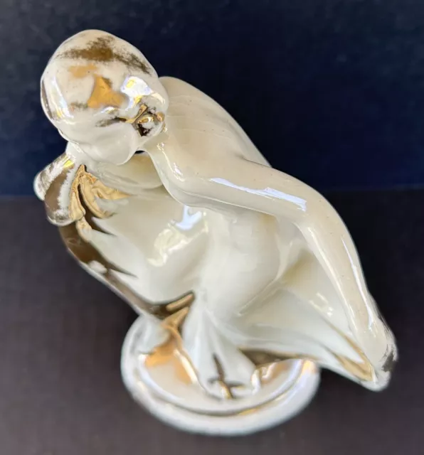 Art Deco Ceramic Nude Dancing Woman Figurine Figure 1920’s Vintage Art Nouveau 3