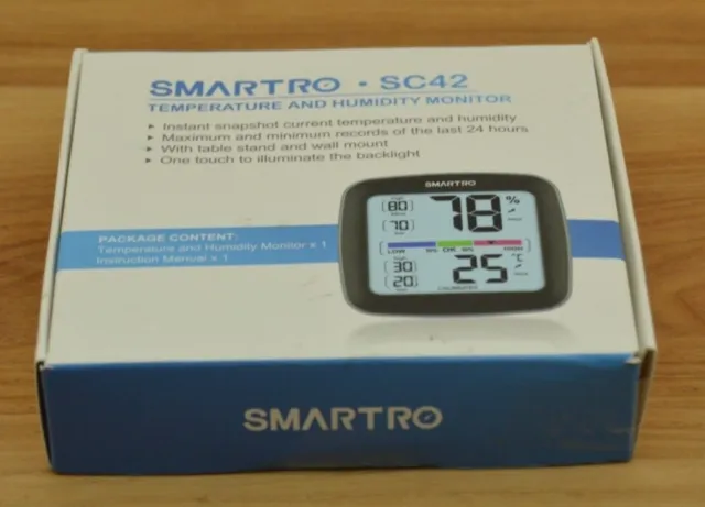 SMARTRO SC42 Pro Digital Hygrometer Indoor Thermometer Room Humidity