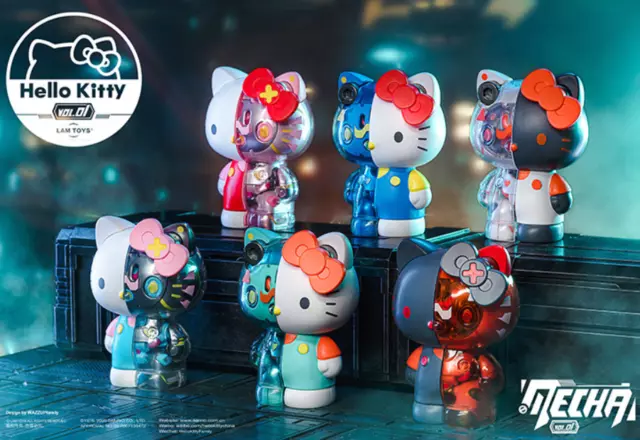 LAMTOYS Sanrio Hello Kitty Mecha Series Half Machine Confirmed Blind Box Figure