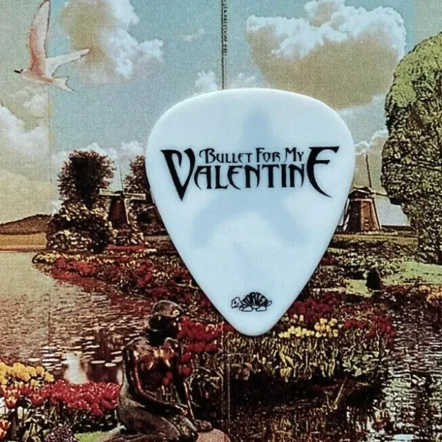 BULLET FOR MY VALENTINE Matthew Tuck white guitar pick - NEW LISTING!