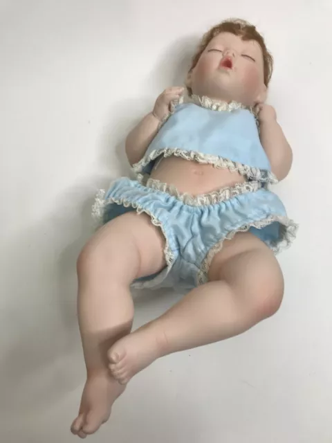 The Ashton-Drake Galleries "Good As Gold" Porcelain Sleeping Baby
