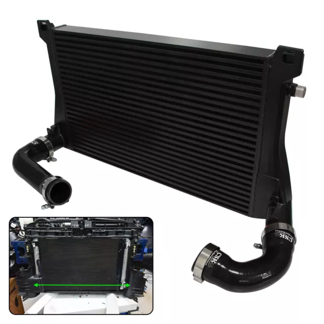 Black Intercooler + Pipe Kit For A3/S3 / VW Golf GTI R MK7 EA888 1.8T 2.0T TSI