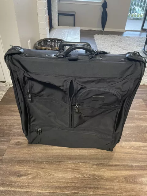 Tumi Black Wheeled Garment/Suit/Dress Bag  Extended Trip Rolling Wardrobe