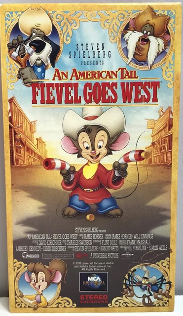 AN AMERICAN TAIL Fievel Goes West VHS 1992 Video Tape BUY 2 GET 1 FREE ...