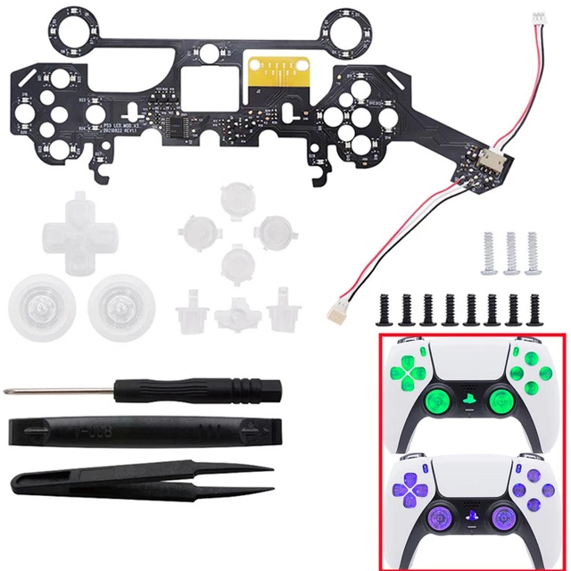 Cross Key Light 5 LIGHT MODE D-Pad Buttons Cross Key LED Board Kit For PS5 Controller ...