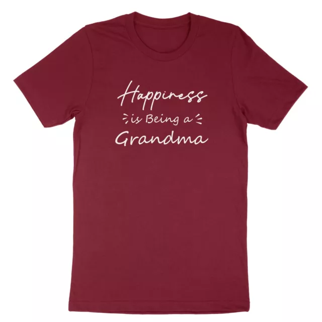 Happiness is Being a Grandma Shirt Casual Letter Printed Tshirt gift for Grandma