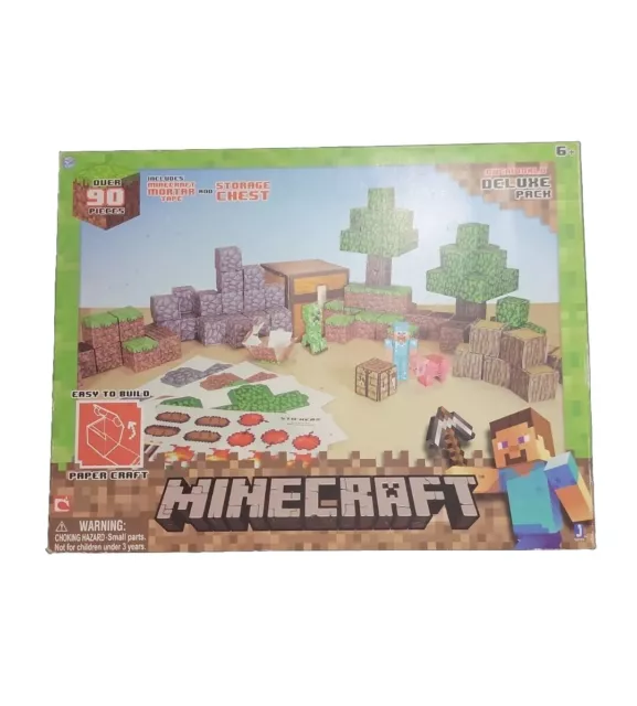 MINECRAFT Papercraft LOT 3 Overworld DELUXE SHELTER HOSTILE MOBS BRAND NEW