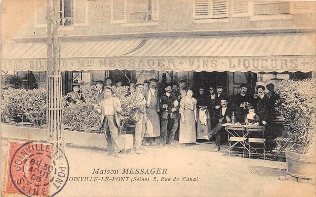 CPA 94 JOINVILLE LE PONT 5 RUE DU CANAL MAISON MESSAGER (cpa not common
