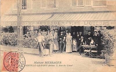 CPA 94 joinville le pont 5 rue du canal house messenger (CPA not running