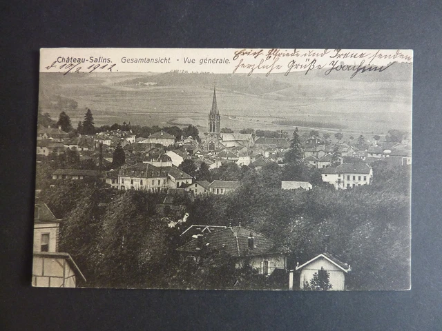 CHATEAU SALINS moselle CPA 57 vue generale 1