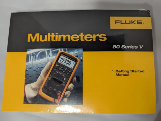 Fluke Multimeters 80 Series V Getting Started Manual with CD Sealed New