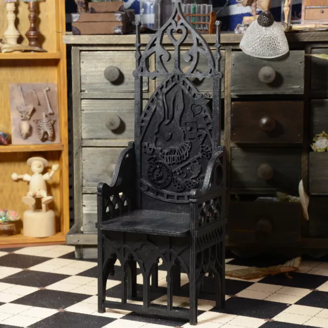 Wood Vintage Chair Rabbit Armchair 1/6 Furniture DIY Dollhouse Handmade Material