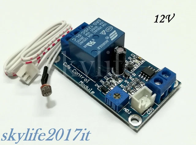 XH-M131 DC 5V/12V/24V Interruttore Di Controllo Della Luce Modulo Rel Fotoresistenza Sensore Di Rilevamento - Foto 5