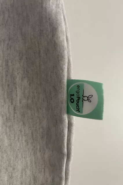 ERGOPOUCH Grey Swaddle Sleeping Bag 1.0 TOG Newborn Size 000 (0-3 Months) New 3
