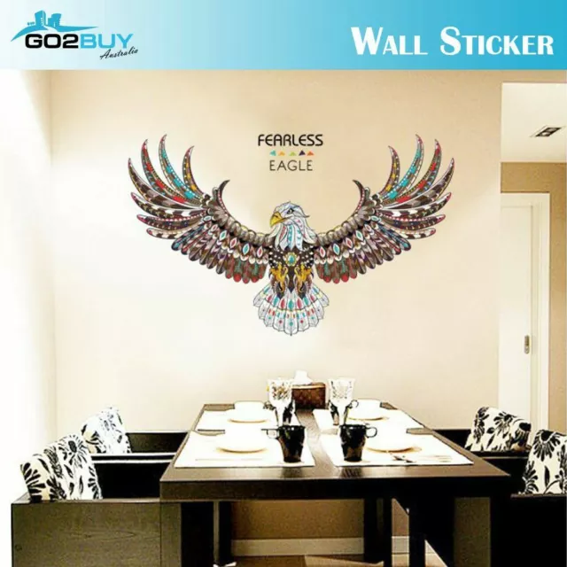 Wall Stickers Removable Fearless Eagle Living Room Decal Picture Art Wallpaper