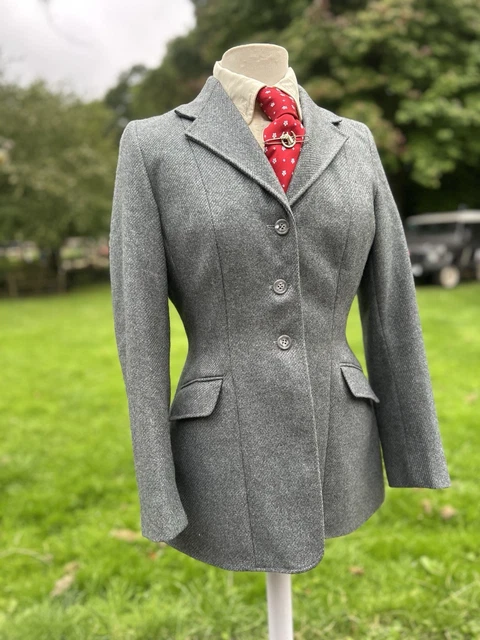 Veste De Concours Tweed Tagg – Spirit Geneva Show Jacket – Femme – Tourbe – Taille 36 UK12