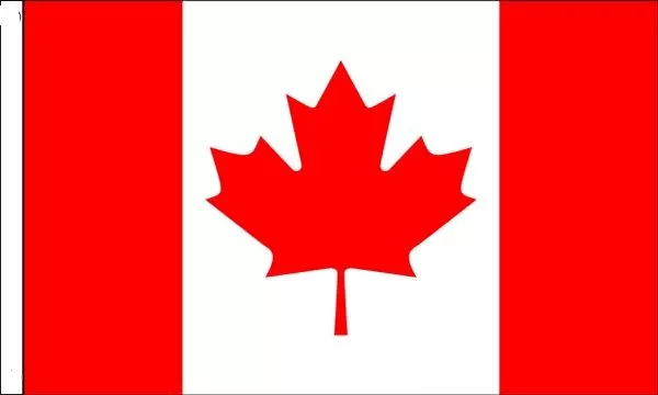 Canada Sleeved Flag suitable for Boats 45cm x 30cm