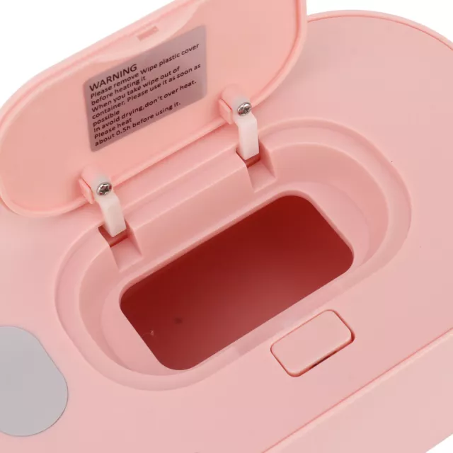 Distributeur De Lingettes Humides Chauffe Lingettes Alimenté Par USB Rose