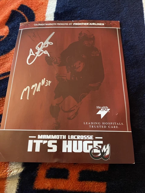 NLL COLORADO MAMMOTH PRO LACROSSE, Extremely Rare Autographed 2008 POSTER PHOTO NLL COLORADO MAMMOTH PRO LACROSSE, Extremely Rare Autographed 2008 POSTER PHOTO