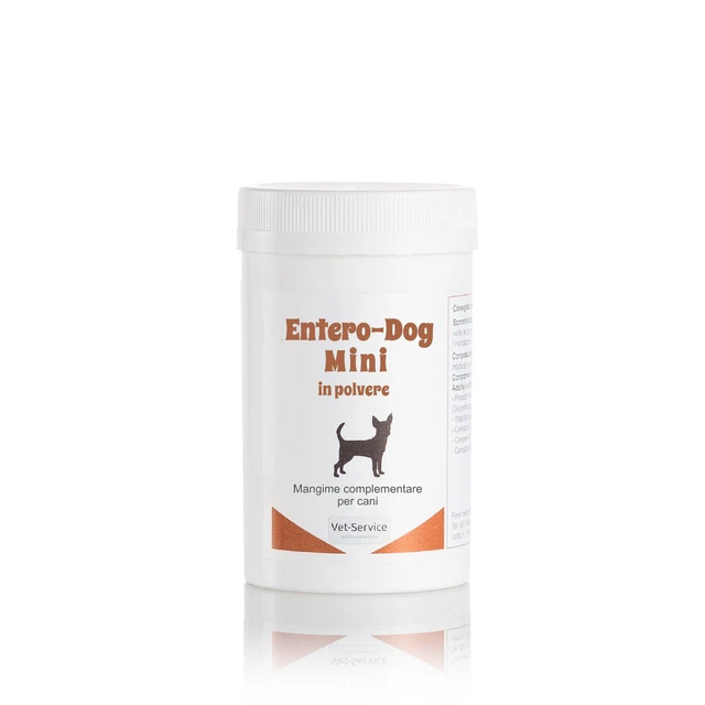 Integratore per cani Entero-Dog Mini, blocca la diarrea, 10-30-60 gr