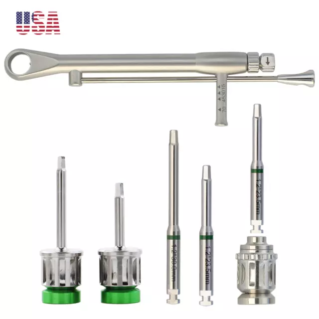 Dental Implant Hex 1.2 Drivers Osstem Ratchet Torque Wrench Manual Adapter Latch