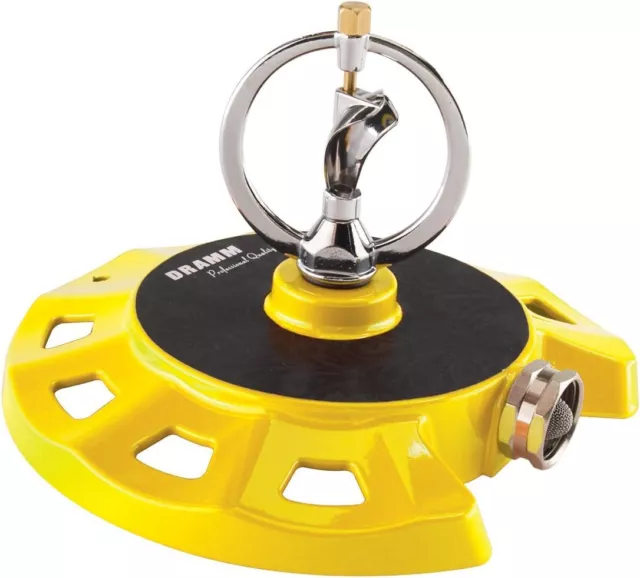 Dramm 15073 Colorstorm Spinning Sprinkler, Yellow