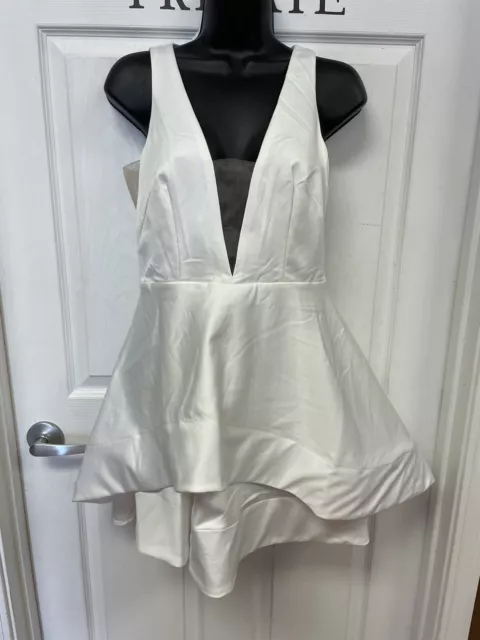 NWT Luxxel S White Cocktail/Party Dress Stunning