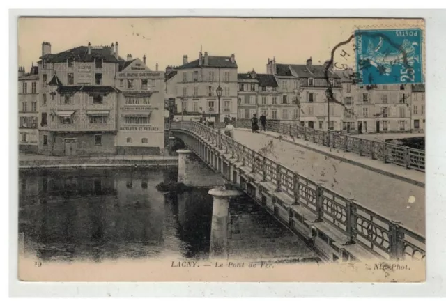 77 Lagny #19528 Le Pont De Fer Nâ° 19