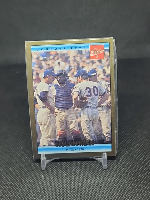 1992 Donruss Coca-Cola Coke NOLAN RYAN Mets 1970 #4 HOF - Sealed