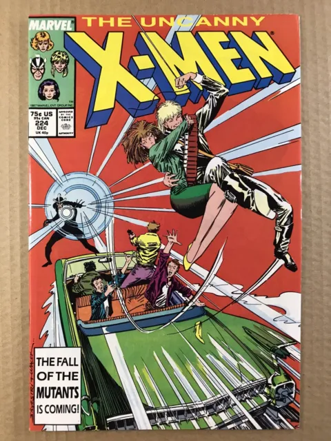 Uncanny X-Men #224 Longshot, Havoc (Marvel 1987) Claremont / Silvestri VF/NM-