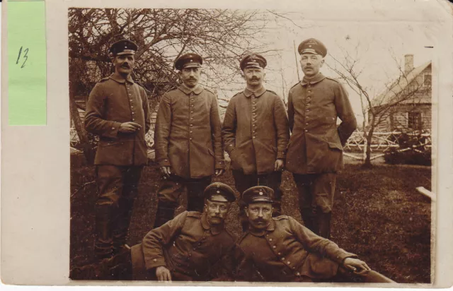 Soldats allemands  guerre 14-18 photo sur CPA lot 13