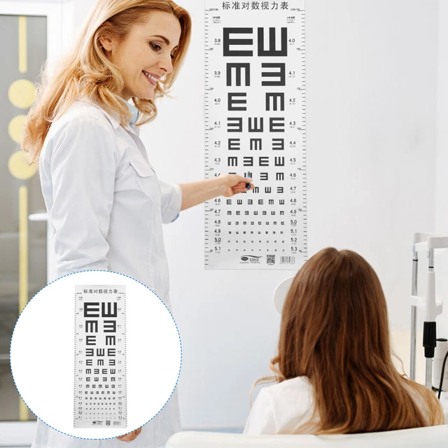 1 SHEET EYE Chart Eye Test Chart for Kids Visual Eye Exam Chart Wall