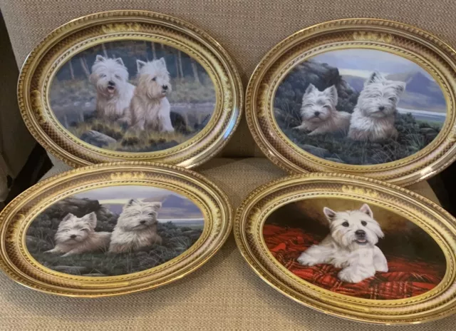 Lot of 4, West Highland White Terrier, Nigel Hemming, made in England.