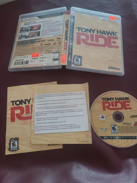 TONY HAWK: RIDE PLAYSTATION 3 PS3 COMPLETE IN BOX W/ MANUAL CIB GOOD ps3