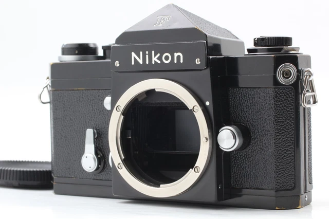 "EXC+5" Nikon F Eye Level 35mm SLR Film Camera Black Body From JAPAN #752
