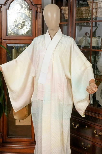 Dear Vanilla Japanese Juban Undergown Women's Kimono Genuine Vintage Mint 2