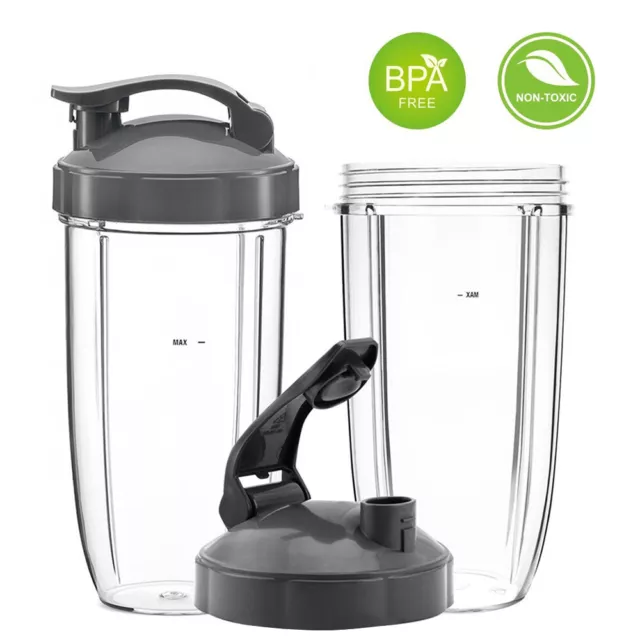 24oz Blender Replacment Cup+ Flip Top To-Go Lid Fit for   600w & 900w DL