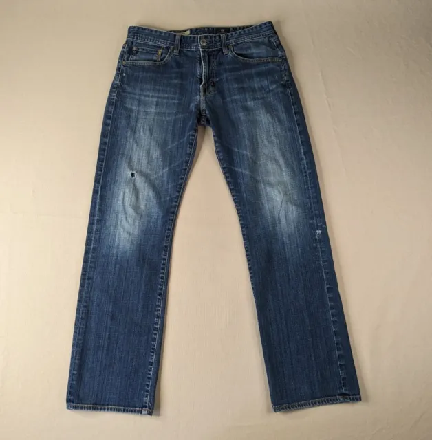 AG Adriano Goldschmied Protege Straight Leg Jeans Adult 31x32 Distressed Stretch