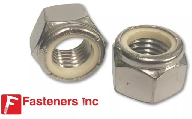 18-8 Stainless Steel Waxed Nylon Insert Lock Nuts Waxed Nylocks Prevents Galling