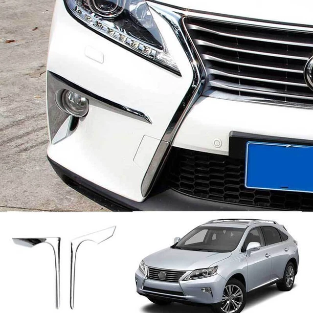 PIT66 Chrome Fog Light Bezel Trim Set For 2013-2015 Lexus RX350 & RX450h - Left & Right