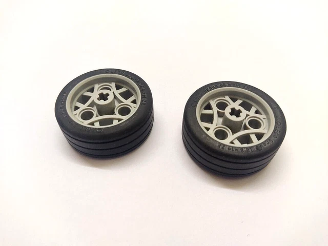 LEGO 2 Roues (Jante grise + Pneus 36,8x14 ZR)¤ 44293c ¤Wheels (Rime+Tire) ¤ZG04B