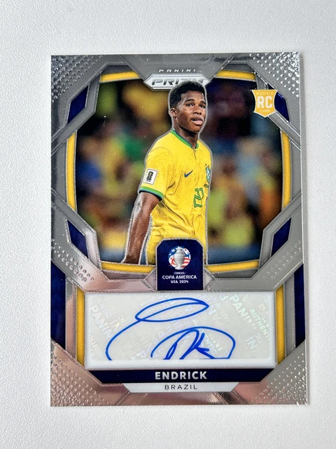 ENDRICK 2024 PANINI Prizm Conmebol Copa America Rookie Autographs RC ...