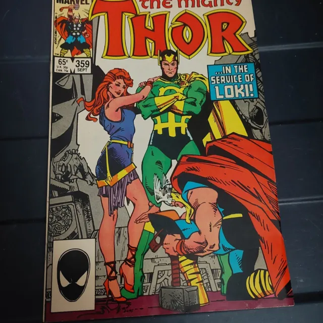 Marvel Comics The Mighty Thor In the Service of Loki #359 Sept 1985 VF
