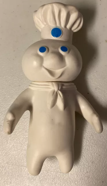 Vintage 1971 Pillsbury Doughboy Poppin Fresh Swivel Head 7" Vinyl Doll!