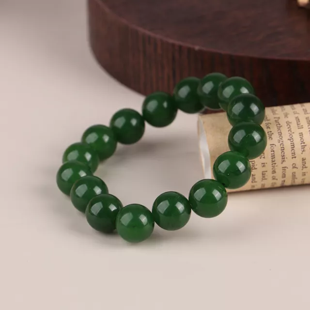 Dunkelgrüne Nachahmung Jade Armband Mode Schmuck Geschenk für Männer und Frau Le