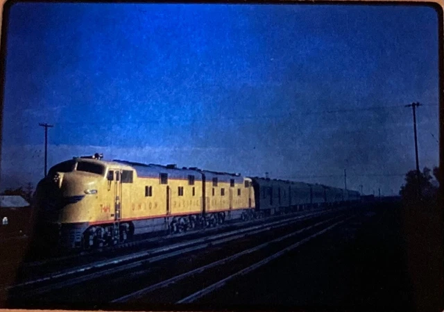 IRK3474:Railroad Train Slide - Union Pacific Locomotive - Denver CO