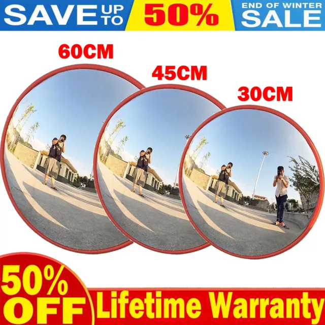 Wide Angle Convex Mirror Curved Outdoor Road Traffic Driveway Safety Security