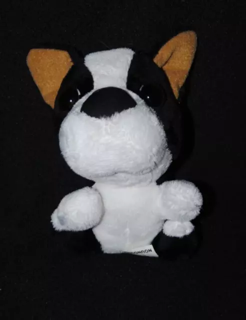 Peluche Doudou chien Artlist AJENA NOUNOURS Théodog club blanc noir 16 cm NEUF